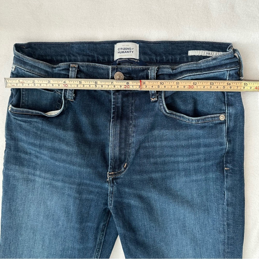 Citizens of Humanity Isola Cropped Jeans Medium Wash‎ Raw Hem Women’s Size 28 - Picture 6 of 12